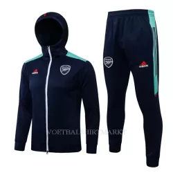 Arsenal Trainingsjacks met Capuchon 2022-23 Blauwe Arsenal Trainingsjacks met Capuchon 2022-23 Blauwe