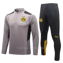 BVB Borussia Dortmund Trainings Sweatshirt Pak 2022-23 Kwartrits Lichtgrijze BVB Borussia Dortmund Trainings Sweatshirt Pak 2022-23 Kwartrits Lichtgrijze