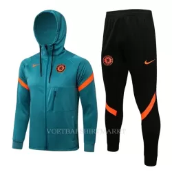 Chelsea Trainingsjacks met Capuchon 2022-23 Groene Chelsea Trainingsjacks met Capuchon 2022-23 Groene