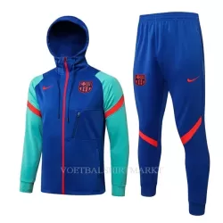 FC Barcelona Trainingsjacks met Capuchon 2022-23 Blauwgroene FC Barcelona Trainingsjacks met Capuchon 2022-23 Blauwgroene