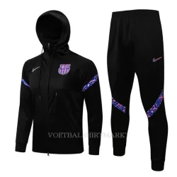 FC Barcelona Trainingsjacks met Capuchon 2022-23 Zwarte FC Barcelona Trainingsjacks met Capuchon 2022-23 Zwarte