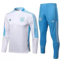 FC Bayern München Trainings Sweatshirt Pak 2022-23 Kwartrits Wit-Blauwe FC Bayern München Trainings Sweatshirt Pak 2022-23 Kwartrits Wit-Blauwe