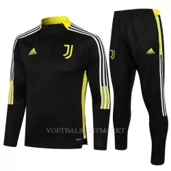 Juventus Trainings Sweatshirt Pak Kind 2022-23 Kwartrits Zwarte Juventus Trainings Sweatshirt Pak Kind 2022-23 Kwartrits Zwarte