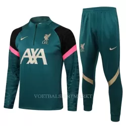 Liverpool Trainings Sweatshirt Pak Kind 2022-23 Kwartrits Groene Liverpool Trainings Sweatshirt Pak Kind 2022-23 Kwartrits Groene