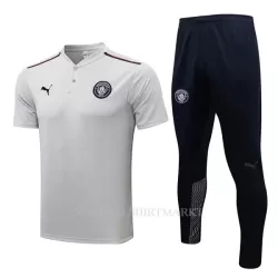 Manchester City Trainingpolo 2022-23 Lichtgrijze Manchester City Trainingpolo 2022-23 Lichtgrijze