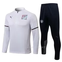 Manchester City Trainings Sweatshirt Pak 2022-23 Kwartrits Witte Manchester City Trainings Sweatshirt Pak 2022-23 Kwartrits Witte