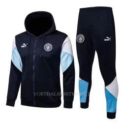Manchester City Trainingsjacks met Capuchon 2022-23 Blauwe Manchester City Trainingsjacks met Capuchon 2022-23 Blauwe