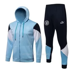 Manchester City Trainingsjacks met Capuchon 2022-23 Lichtblauwe Manchester City Trainingsjacks met Capuchon 2022-23 Lichtblauwe