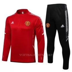 Manchester United Trainings Sweatshirt Pak Kind 2022-23 Kwartrits Rood-Wit Manchester United Trainings Sweatshirt Pak Kind 2022-23 Kwartrits Rood-Wit