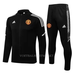 Manchester United Trainingsjack Pak Kind 2022-23 Zwart-Wit Manchester United Trainingsjack Pak Kind 2022-23 Zwart-Wit