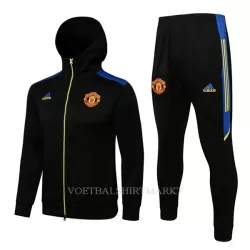 Manchester United Trainingsjacks met Capuchon 2022-23 Zwarte Manchester United Trainingsjacks met Capuchon 2022-23 Zwarte