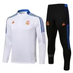 Real Madrid Trainings Sweatshirt Pak 2022-23 Kwartrits Wit-Blauwe