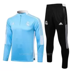 Real Madrid Trainings Sweatshirt Pak Kind 2022-23 Kwartrits Lichtblauwe Real Madrid Trainings Sweatshirt Pak Kind 2022-23 Kwartrits Lichtblauwe