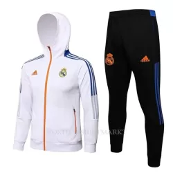 Real Madrid Trainingsjacks met Capuchon 2022-23 Witte Real Madrid Trainingsjacks met Capuchon 2022-23 Witte