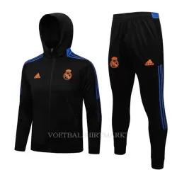 Real Madrid Trainingsjacks met Capuchon 2022-23 Zwart-Blauwe Real Madrid Trainingsjacks met Capuchon 2022-23 Zwart-Blauwe