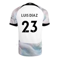 Liverpool Luis Díaz 23 Shirt Heren Uit 2022-23 Liverpool Luis Díaz 23 Shirt Heren Uit 2022-23