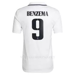 Real Madrid Benzema 9 Shirt Heren Thuis 2022-23 Real Madrid Benzema 9 Shirt Heren Thuis 2022-23