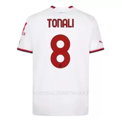 AC Milan Tonali 8 Shirt Heren Uit 2022-23 AC Milan Tonali 8 Shirt Heren Uit 2022-23