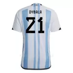 Argentinië Dybala 21 Shirt Heren Thuis WK 2022