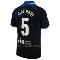 Atlético Madrid R. De Paul 5 Shirt Heren Uit 2022-23 Atlético Madrid R. De Paul 5 Shirt Heren Uit 2022-23