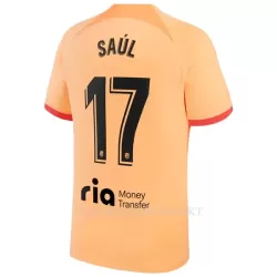 Atlético Madrid Saul 17 Shirt Heren Derde 2022-23 Atlético Madrid Saul 17 Shirt Heren Derde 2022-23