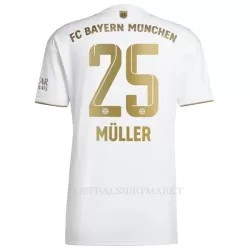 FC Bayern München Müller 25 Shirt Heren Uit 2022-23 FC Bayern München Müller 25 Shirt Heren Uit 2022-23