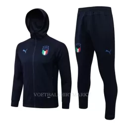 Italië - Hoodie Trainingsjack Pak 2022-23 Blauwe Italië - Hoodie Trainingsjack Pak 2022-23 Blauwe