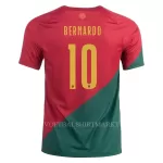Portugal Bernardo 10 Shirt Heren Thuis WK 2022