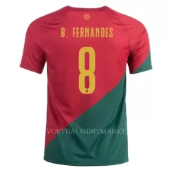Portugal Bruno Fernandes 8 Shirt Heren Thuis WK 2022 Portugal Bruno Fernandes 8 Shirt Heren Thuis WK 2022