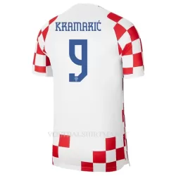 Kroatië Kramaric 9 Shirt Heren Thuis WK 2022 Kroatië Kramaric 9 Shirt Heren Thuis WK 2022