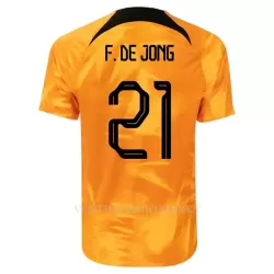 Nederland Frenkie de Jong 21 Shirt Heren Thuis WK 2022 Nederland Frenkie de Jong 21 Shirt Heren Thuis WK 2022