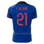 Nederland Frenkie de Jong 21 Shirt Heren Uit WK 2022