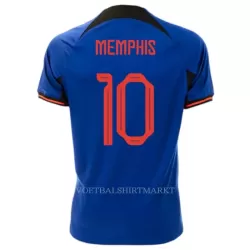 Nederland Memphis 10 Shirt Heren Uit WK 2022 Nederland Memphis 10 Shirt Heren Uit WK 2022