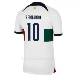 Portugal Bernardo 10 Shirt Heren Uit WK 2022 Portugal Bernardo 10 Shirt Heren Uit WK 2022