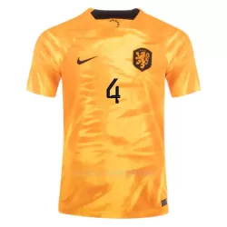 VIRGIL 4 Nederland Shirt Heren Thuis WK 2022 VIRGIL 4 Nederland Shirt Heren Thuis WK 2022