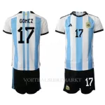 Argentinië Alejandro Gomez 17 Tenue Kind Thuis WK 2022