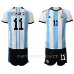 Argentinië Angel Di Maria 11 Tenue Kind Thuis WK 2022