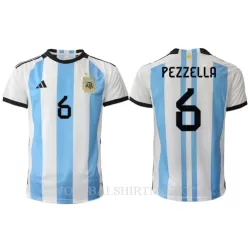 Argentinië German Pezzella 6 Shirt Heren Thuis WK 2022