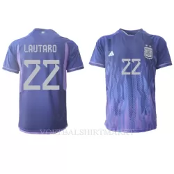 Argentinië Lautaro Martinez 22 Shirt Heren Uit WK 2022
