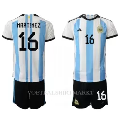 Argentinië Lisandro Martinez 16 Tenue Kind Thuis WK 2022 Argentinië Lisandro Martinez 16 Tenue Kind Thuis WK 2022