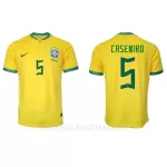 Brazilië Casemiro 5 Shirt Heren Thuis WK 2022