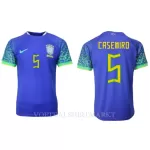 Brazilië Casemiro 5 Shirt Heren Uit WK 2022