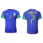 Brazilië Lucas Paqueta 7 Shirt Heren Uit WK 2022