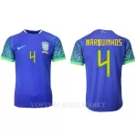 Brazilië Marquinhos 4 Shirt Heren Uit WK 2022