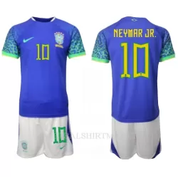 Brazilië Neymar Jr 10 Tenue Kind Uit WK 2022 Brazilië Neymar Jr 10 Tenue Kind Uit WK 2022