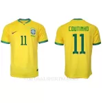Brazilië Philippe Coutinho 11 Shirt Heren Thuis WK 2022