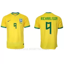 Brazilië Richarlison 9 Shirt Heren Thuis WK 2022 Brazilië Richarlison 9 Shirt Heren Thuis WK 2022
