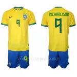 Brazilië Richarlison 9 Tenue Kind Thuis WK 2022