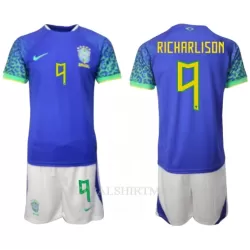 Brazilië Richarlison 9 Tenue Kind Uit WK 2022 Brazilië Richarlison 9 Tenue Kind Uit WK 2022