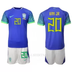 Brazilië Vini JR 20 Tenue Kind Uit WK 2022 Brazilië Vini JR 20 Tenue Kind Uit WK 2022